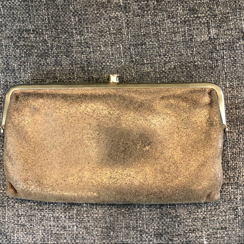 Gold Hobo Clutch